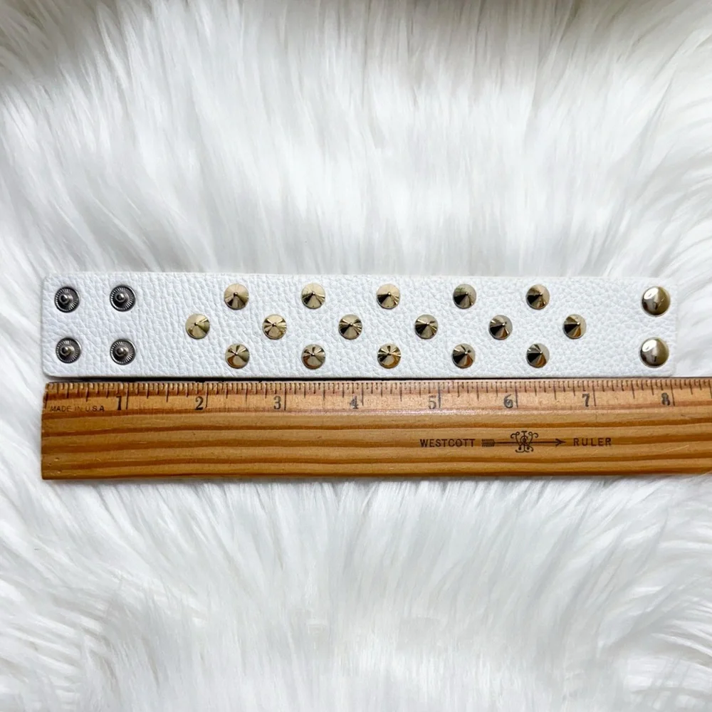 Studded Leather Cuff Bracelet